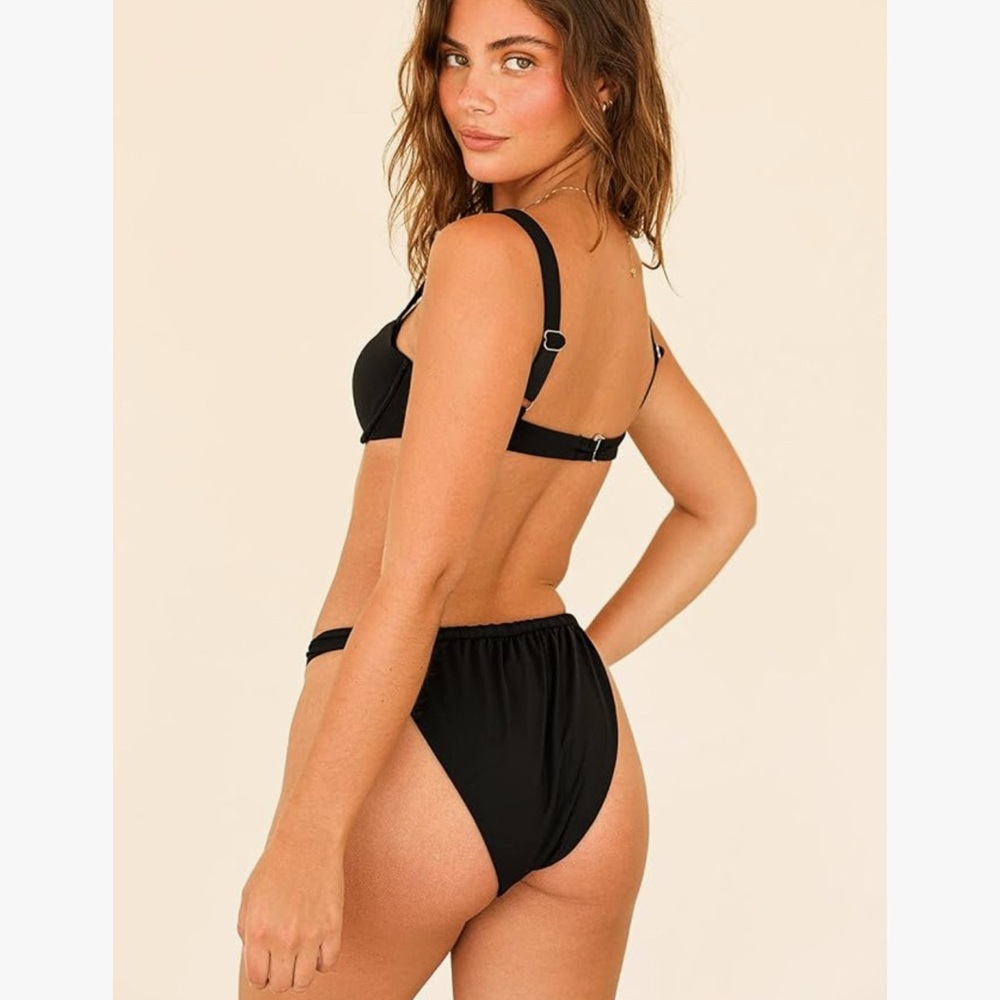 Dippin’ Daisy’s Bisou Cinched Cheeky Bikini Bottom